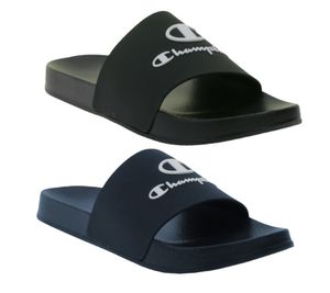 Champion Kos Women's and Men's Bathing Shoes, Flip-Flops, Summer Shoes, Slip-On Shoes S22175 Black or Blue