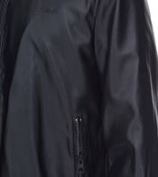 GUESS men's faux leather jacket, rock biker jacket with lapel collar, outdoor jacket M3YL20WF410 JTMU black