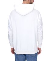 vsct Net Application Sudadera con capucha para hombre con estampado de cuadrícula en el pecho Jersey con capucha de algodón 5643160 Crudo/Blanco