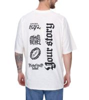 Camisa de algodón para hombre REDEFINED REBEL, camiseta de manga corta con letras de la marca 211158 beige