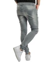 vsct Keanu men's slim-fit jeans in a destroyed look denim trousers with paint splashes D5643094 gray