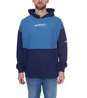 PUMA OLYMPIQUE DE MARSEILLE men's hoodie sustainable cotton hoodie with logo lettering 771970 15 blue