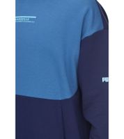 PUMA OLYMPIQUE DE MARSEILLE men's hoodie sustainable cotton hoodie with logo lettering 771970 15 blue