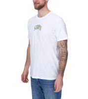STAPLE Montrose Herren Baumwoll-Shirt mit großem Vogel-Rückenprint T-Shirt Rundhals-Shirt 2209C6996 Weiß