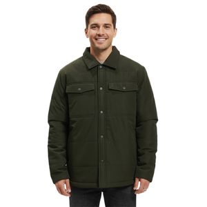 ONLY & SONS Lewis men's autumn jacket with Kent collar, transitional jacket with lots of pockets 22022106 dark green