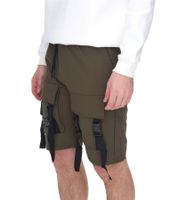 vsct Bermudas de hombre Spencer bolsillos en las piernas con hebillas decorativas pantalones cargo cortos 5643273 Caqui