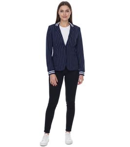 Chaqueta business de mujer AjC Blazer con cierre de un botón chaqueta de traje tipo blazer 90509505 Azul marino