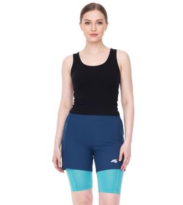 F2 cycling pants sustainable women's mountain bike pants with seat pad 2in1 cycling shorts 89267667 turquoise/blue