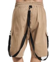 vsct Logan bermuda da uomo, tasche sulle gambe con fibbie decorative, pantaloni cargo corti 5643272 beige