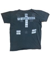 vsct Clubwear men's cotton T-shirt in acid design V-neck shirt 5643298 dark grey