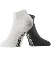12 pairs of JACK & JONES Short Sock sneaker socks, sports socks, cotton quarter socks 12260511 in black, grey, white or a mix