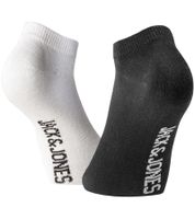 12 pairs of JACK & JONES Short Sock sneaker socks, sports socks, cotton quarter socks 12260511 in black, grey, white or a mix