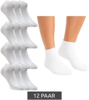 12 pairs of JACK & JONES Short Sock sneaker socks, sports socks, cotton quarter socks 12260511 in black, grey, white or a mix