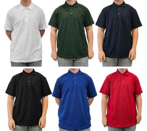 Polo simple pour homme SANTINO Cws avec partie en coton, chemise à manches courtes bleu, vert, blanc, rouge ou noir