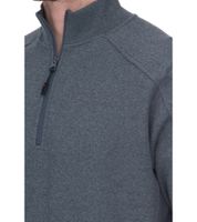 SANTINO Men's simple Troyer sweater Autumn sweater with cotton content Leisure sweater Gray