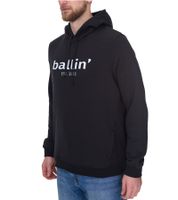 Ballin Est. 2013 Herren nachhaltiger Hoodie Kapuzen-Pullover mit Logo-Print auf der Front HO-H00050 in Schwarz, Blau oder Navy