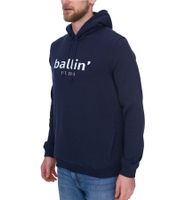 Ballin Est. 2013 Herren nachhaltiger Hoodie Kapuzen-Pullover mit Logo-Print auf der Front HO-H00050 in Schwarz, Blau oder Navy