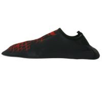 airjoy Neopren-Bade-Schuhe mit herausnehmbarer Innensohle Wasser-Schuhe mit farblichen Highlights 7654618 Schwarz/Rot