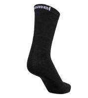 3 paia di calzini sportivi basic Hummel da donna e bambino con logo del marchio, calzini in cotone, calzini per tutti i giorni, 205603 2001, nero