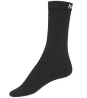 3 paia di calzini sportivi basic Hummel da donna e bambino con logo del marchio, calzini in cotone, calzini per tutti i giorni, 205603 2001, nero