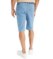 Pack of 2 men's shorts, short denim trousers in 5-pocket style, jeans trousers, regular fit 941019 blue/dark blue