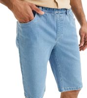 Pack of 2 men's shorts, short denim trousers in 5-pocket style, jeans trousers, regular fit 941019 blue/dark blue