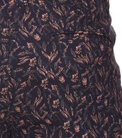 modische Herren Stretch Bermuda Chino-Shorts Slim-Fit florale Baumwoll-Bermuda 913508 Schwarz