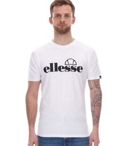 ellesse Fuenti T-Shirt Men's Cotton Shirt with Logo Print Sports Shirt SHP16469 White
