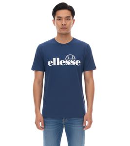 ellesse Fuenti T-Shirt Men's Cotton Shirt with Logo Print Sports Shirt SHP16469 Blue