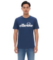 ellesse Fuenti T-Shirt Men's Cotton Shirt with Logo Print Sports Shirt SHP16469 Blue