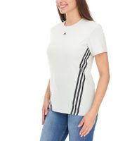 adidas Chemise de sport durable pour femme, chemise à col rond, chemise de fitness, haut de sport, chemise à manches courtes HK6976 vert/noir