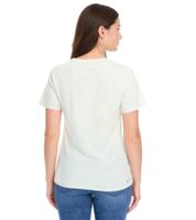 adidas Chemise de sport durable pour femme, chemise à col rond, chemise de fitness, haut de sport, chemise à manches courtes HK6976 vert/noir