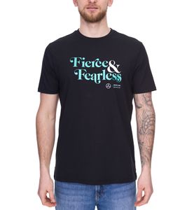 Mercedes-Benz AMG Petronas F1 Fierce and Fearless Graphic Men's T-Shirt Cotton Shirt 701222348 001 Black