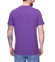 Mercedes-Benz AMG Petronas F1 MAPF1 Ritratto o logo Camicia da uomo in cotone con stampa George Russel Camicia girocollo 701222296-701222304 Blu o viola