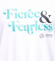 Mercedes-Benz AMG Petronas F1 Fierce and Fearless Graphic Men's T-Shirt Cotton Shirt 701222348 in Black or White