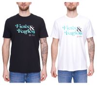 Mercedes-Benz AMG Petronas F1 Fierce and Fearless Graphic Men's T-Shirt Cotton Shirt 701222348 in Black or White