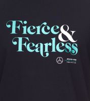 Mercedes-Benz AMG Petronas F1 Fierce and Fearless Graphic Men's T-Shirt Cotton Shirt 701222348 in Black or White