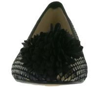 MENBUR women's ballerinas elegant summer shoes low shoes 07156 0001 black/beige
