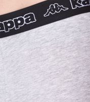 Pack of 2 Kappa men's boxer shorts with brand lettering and logo underpants 351K1JW A80 black/light grey