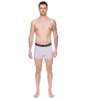 Pack of 2 Kappa men's boxer shorts with brand lettering and logo underpants 351K1JW A80 black/light grey
