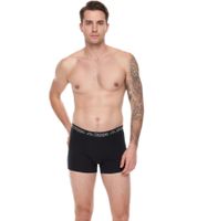 Pack of 2 Kappa men's boxer shorts with brand lettering and logo underpants 351K1JW A80 black/light grey