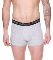 Lot de 2 boxers homme Kappa avec lettrage de marque et logo caleçon 351K1JW ADK gris foncé/gris clair/rouge