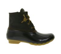 SPERRY Saltwater women's boots waterproof ankle boots with genuine leather and wave-siping technology STS88108 STS91176 Black or brown