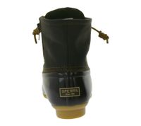 SPERRY Saltwater women's boots waterproof ankle boots with genuine leather and wave-siping technology STS88108 STS91176 Black or brown