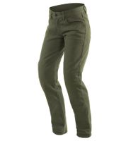 DAINESE Casual Regular Lady Tex Damen Motorrad-Hose mit Pro-Shape 2.0-Protektoren Motorrad-Jeans Motorsport-Hose 202755153 Grün