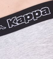 Lot de 2 boxers pour homme Kappa avec inscription de la marque et logo de différentes couleurs telles que le noir, le gris, l'anthracite et le bleu