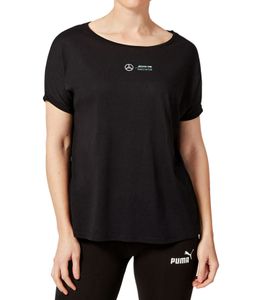 Mercedes-Benz AMG Petronas F1 Lewis Hamilton #44 Tee women's T-shirt with large 44 print cotton shirt 701202249 001 Black