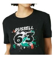 Mercedes-Benz AMG Petronas F1 George women's T-shirt with George Russel lettering 63 cotton shirt 701220867 001 black