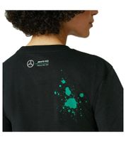 Mercedes-Benz AMG Petronas F1 George women's T-shirt with George Russel lettering 63 cotton shirt 701220867 001 black