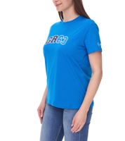 Mercedes-Benz AMG Petronas F1 MAPF1 FW George Russell Logo women's T-shirt with large GR63 print cotton shirt 701222313 001 blue